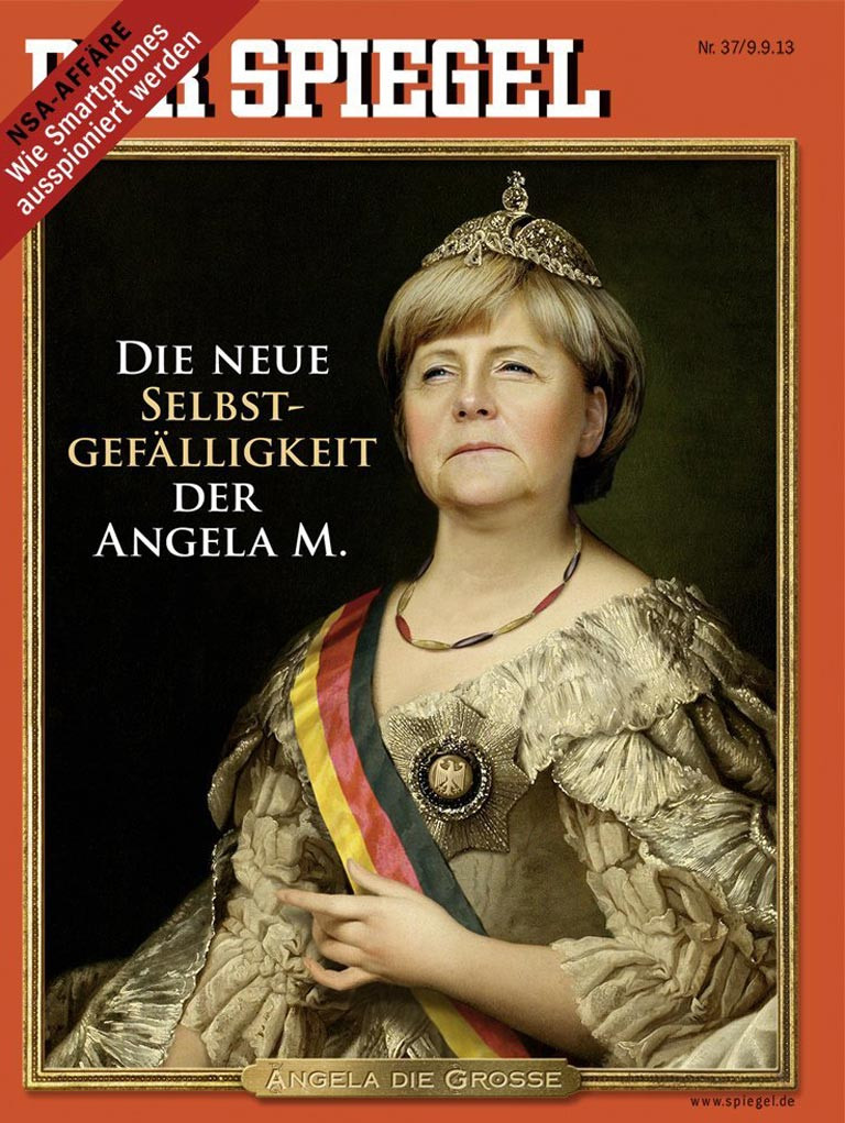 «Άγκελα, η Μεγάλη»: Αυτοκράτειρα έντυσε το Spiegel την καγκελάριο