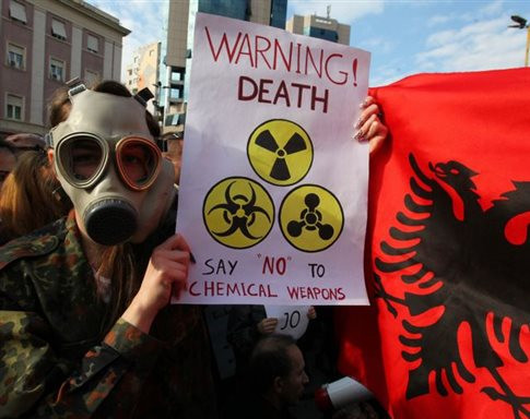 Απορρίπτει η Αλβανία την καταστροφή των Συριακών χημικών σε έδαφός της