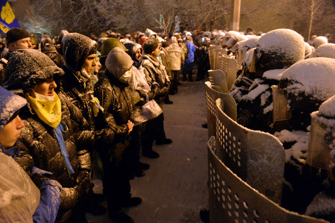 Κίεβο: Πλατεία Ανεξαρτησίας σε αστυνομικό κλοιό
