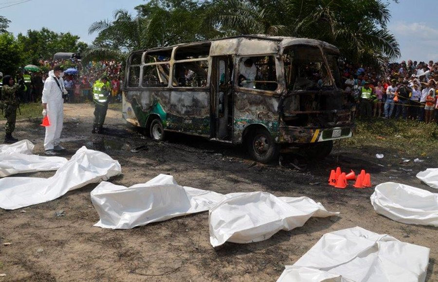 Φρικτό τροχαίο στην Κολομβία: Τουλάχιστον 30 παιδιά κάηκαν ζωντανά