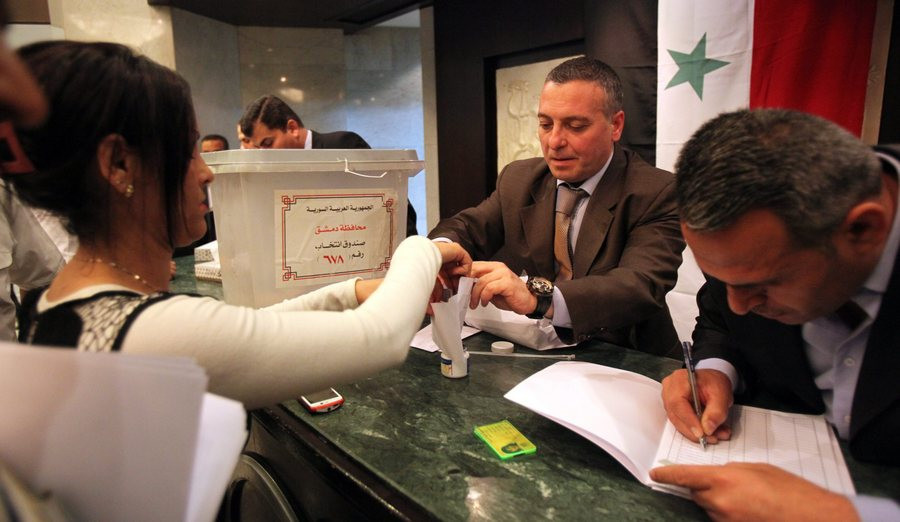 Προεδρικές εκλογές στην Συρία στις περιοχές του Άσαντ