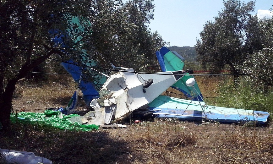 Δύο νεκροί σε συντριβή ιδιωτικού αεροσκάφους στη Σπάρτη