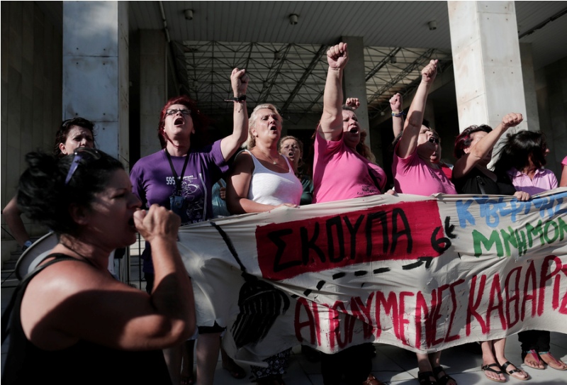 Πέρα από κάθε προσδοκία η διεθνής ανταπόκριση στο κάλεσμα των καθαριστριών