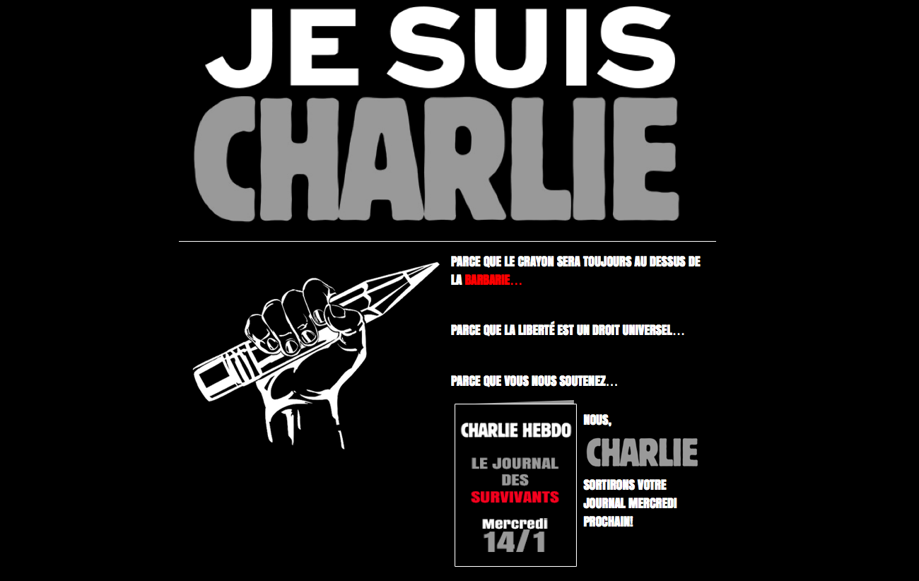 «Επειδή το μολύβι βρίσκεται πάνω από τη βαρβαρότητα» κυκλοφορεί το Charlie Hebdo των επιζώντων