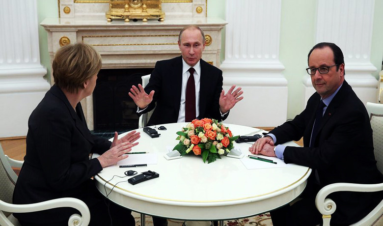Χωρίς συμφωνία η συνάντηση Μέρκελ, Ολάντ και Πούτιν