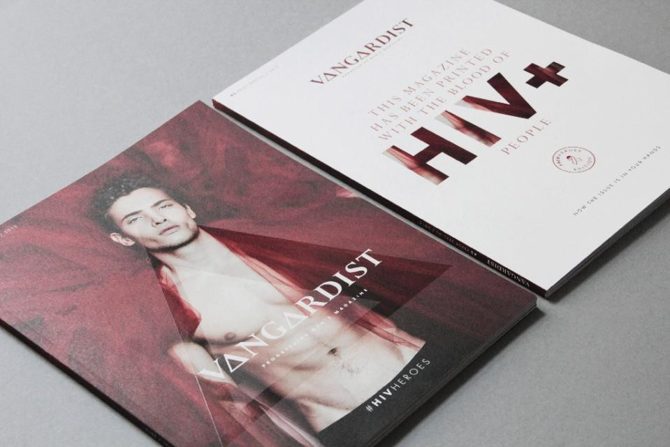 Καμπάνια: Το περιοδικό που γράφτηκε κυριολεκτικά με το αίμα φορέων του HIV