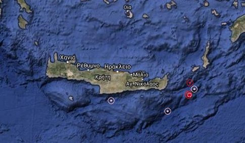 Σεισμός 4,2 βαθμών μεταξύ Κάσου και Κρήτης