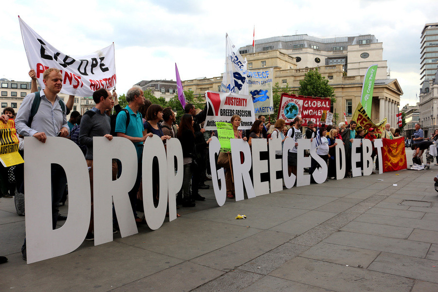 Συγκέντρωση αλληλεγγύης για την Ελλάδα και στο Λονδίνο