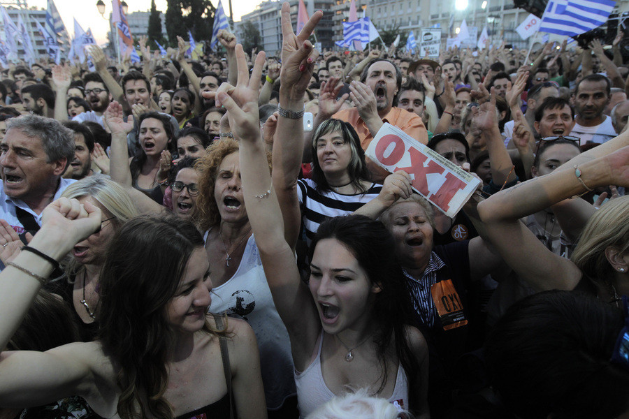 Ογκώδεις συγκεντρώσεις υπέρ του «όχι» σε Αθήνα – Θεσσαλονίκη