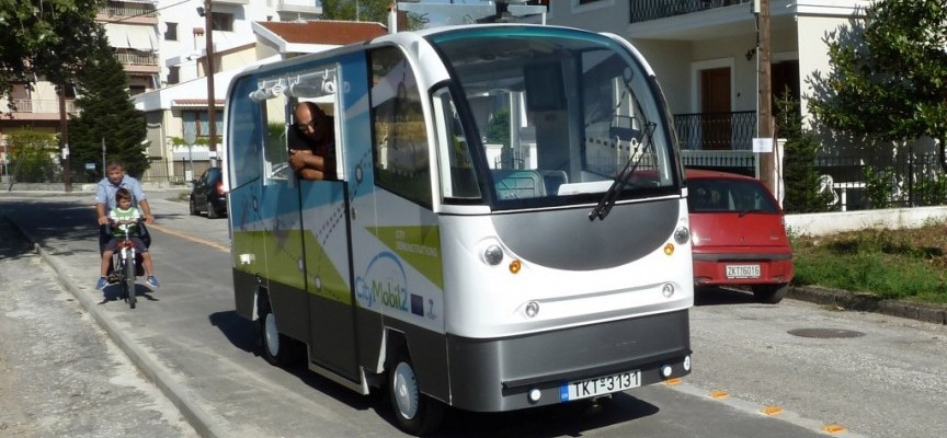 Το πρώτο λεωφορείο χωρίς οδηγό στους δρόμους των Τρικάλων