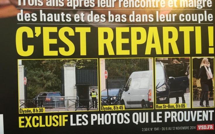 Πρόστιμο 1.500 ευρώ σε δυο γαλλικά περιοδικά για τις φωτογραφίες Ολάντ – Γκαγιέ