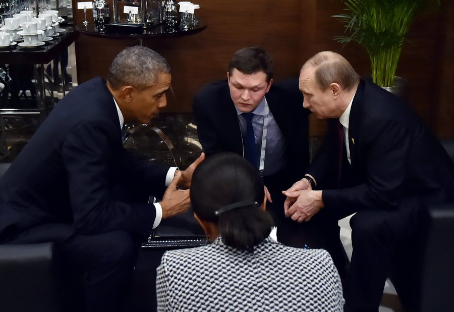 Πούτιν – Ομπάμα: Συνάντηση 30 λεπτών και συμφωνία για τη Συρία