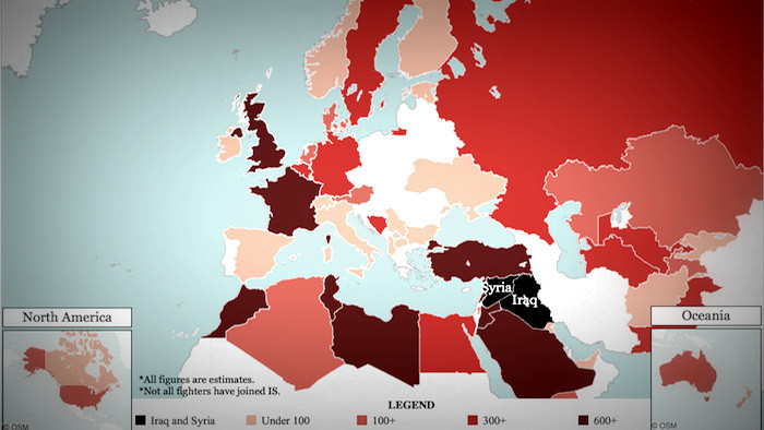 Από πού προέρχονται οι τζιχαντιστές του Ισλαμικού Κράτους