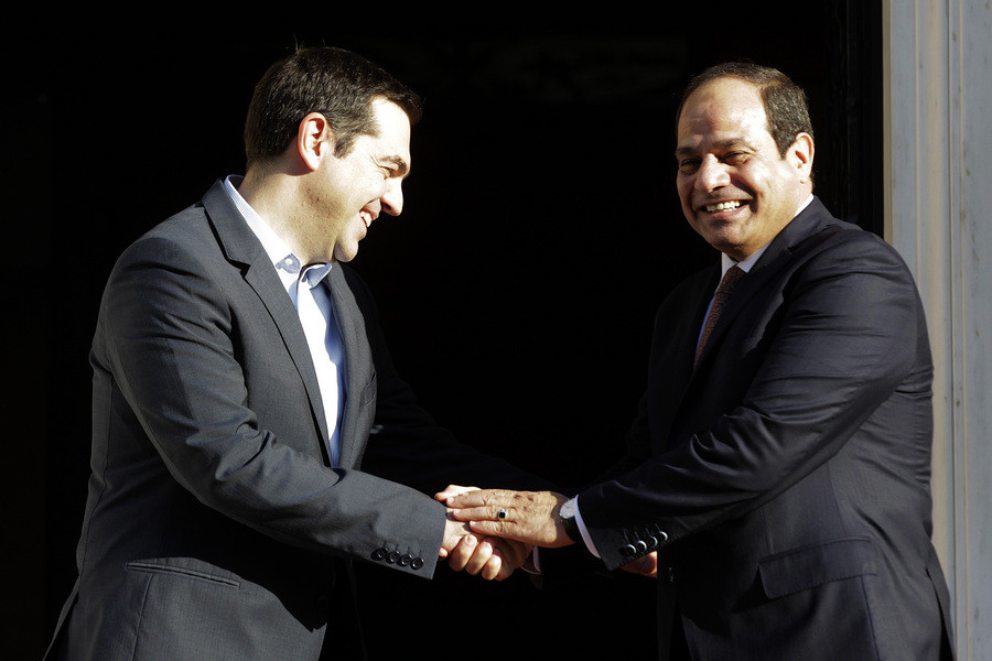 Στενότερη συνεργασία Ελλάδας – Αιγύπτου εγκαινίασαν Τσίπρας και Σίσι