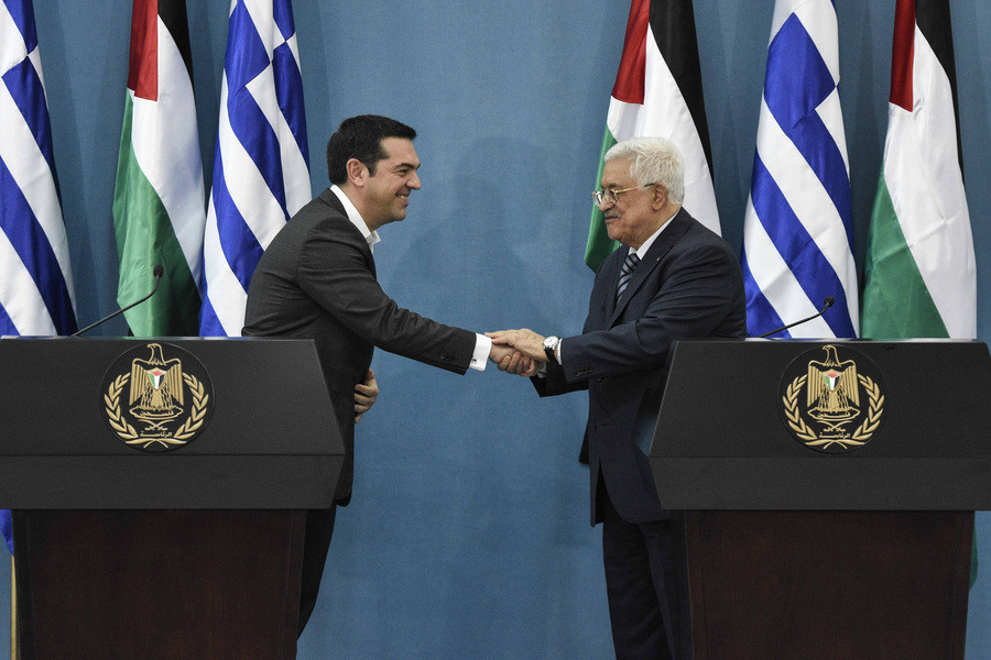 Στην Αθήνα ο Μαχμούντ Αμπάς για την αναγνώριση του Παλαιστινιακού Κράτους