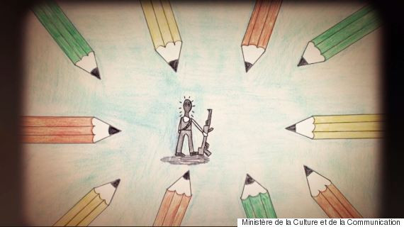 Τα παιδιά ζωγραφίζουν για τα θύματα του Charlie Hebdo [ΒΙΝΤΕΟ]