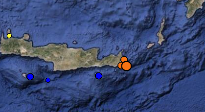 Σεισμός 4,7 βαθμών Ρίχτερ στην ανατολική Κρήτη