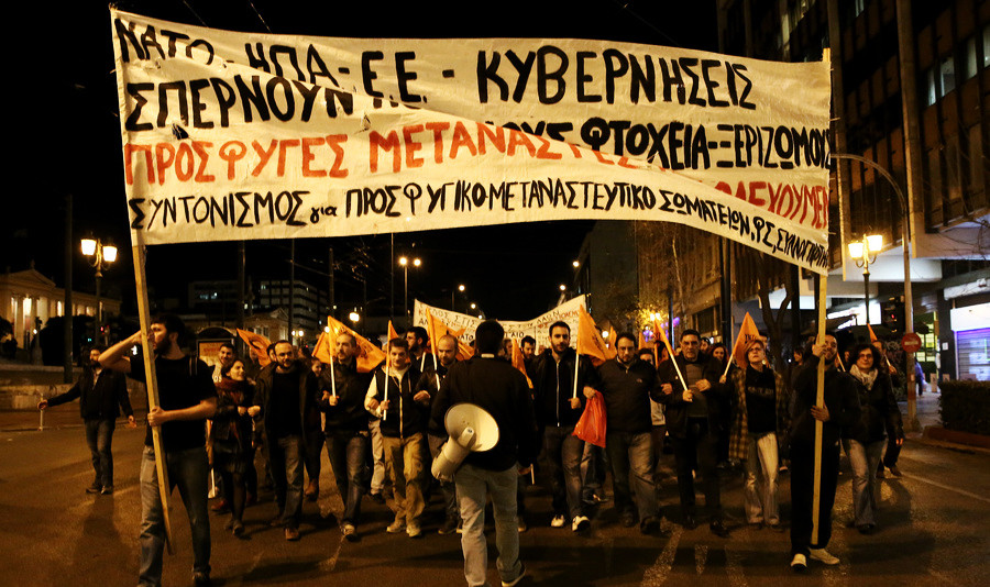 Αντιρατσιστικό – αντιπολεμικό συλλαλητήριο στο κέντρο της Αθήνας [Βίντεο]