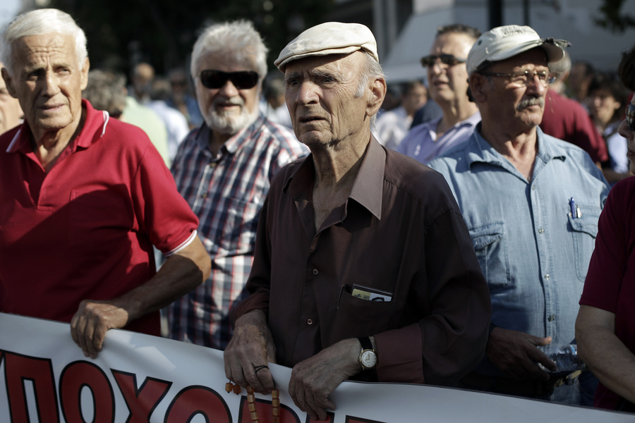 Συγκέντρωση συνταξιούχων κατά του ασφαλιστικού