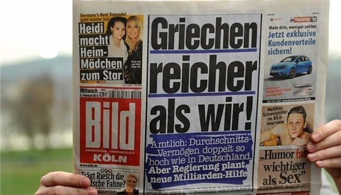 Έρευνα: Τα γερμανικά ΜΜΕ δεν κάλυψαν αντικειμενικά την ελληνική κρίση