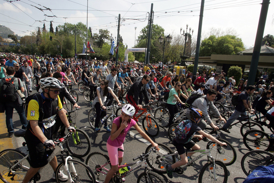 Κλειστό το κέντρο της Αθήνας για τον 23ο Ποδηλατικό Γύρο – Που έχουν γίνει κυκλοφοριακές ρυθμίσεις