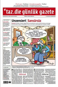 Ειδική έκδοση της γερμανικής ΤΑΖ για την λογοκρισία στην Τουρκία