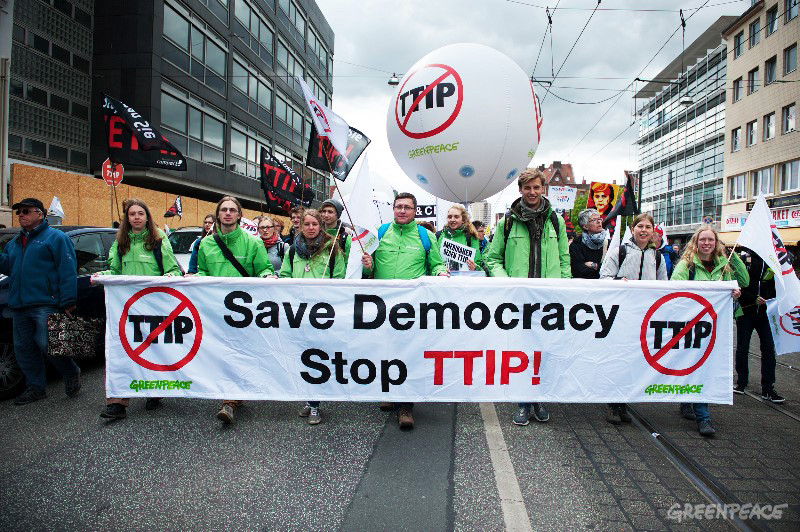 Greenpeace: Η Ελλάδα θα πληγεί ανεπανόρθωτα από την TTIP