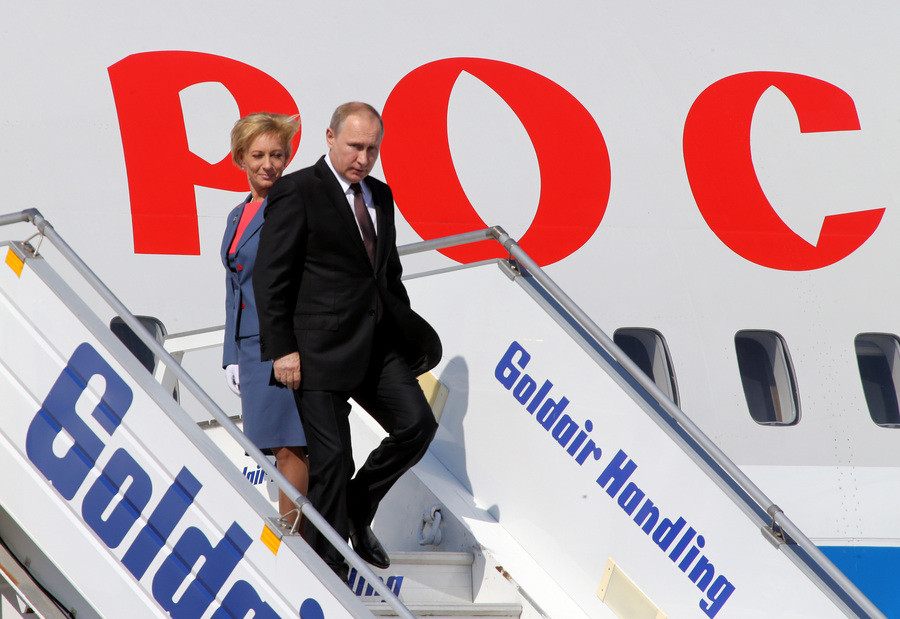 Η επίσκεψη Πούτιν μέσα από τον φωτογραφικό φακό