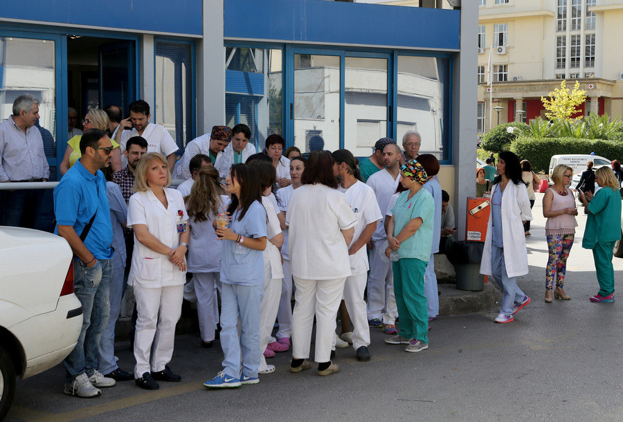 Η διαμαρτυρία των εργαζομένων στο νοσοκομείο Ερυθρός Σταυρός και το κομφούζιο στην Κηφισίας