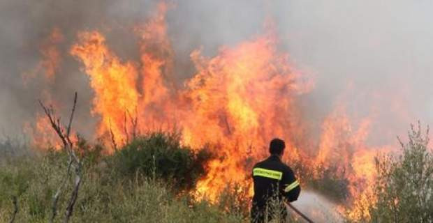 Υπό μερικό έλεγχο η πυρκαγιά στη Ναυπακτία