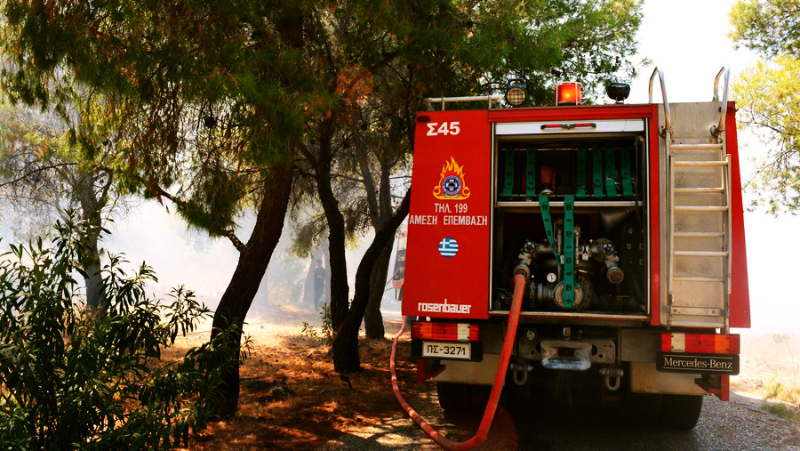 Υπό έλεγχο η φωτιά στο Παρθένι της Λέρου