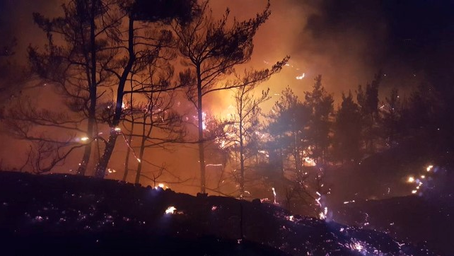 Εκκενώθηκε το χωριό Μάλες στην Ιεράπετρα – Ανεξέλεγκτη μαίνεται η πυρκαγιά