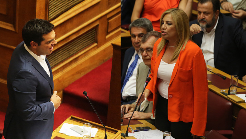Κόντρα Τσίπρα – Γεννηματά στη Βουλή και η απάντηση του Καμμένου: «Είστε παρά φύση σοσιαλίστρια»