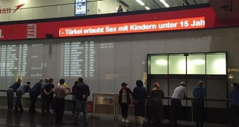 Το μήνυμα στο αεροδρόμιο της Βιέννης που εξόργισε την Τουρκία