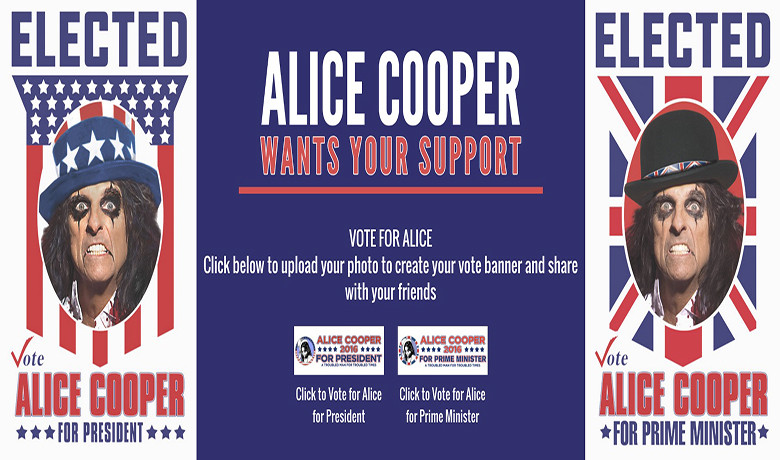 Άλις Κούπερ… for President!