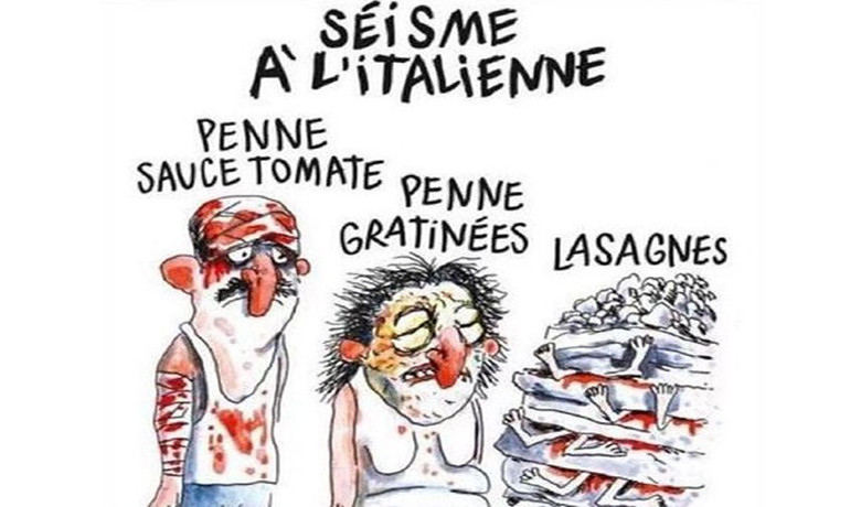 Οργή στη Ιταλία για σκίτσα του Charlie Hebdo σχετικά με τον σεισμό