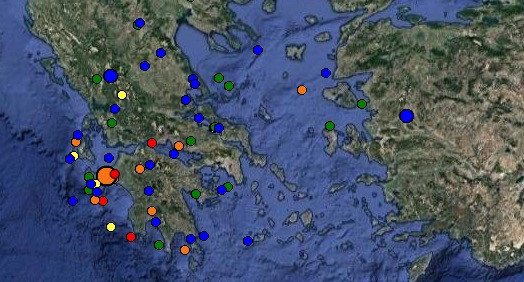 Σεισμός 4,2 ρίχτερ μεταξύ Κυλλήνης και Ζακύνθου