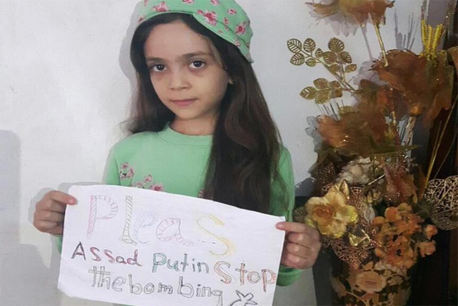 Η 7χρονη Bana τουιτάρει τον τρόμο από το πολιορκημένο Χαλέπι