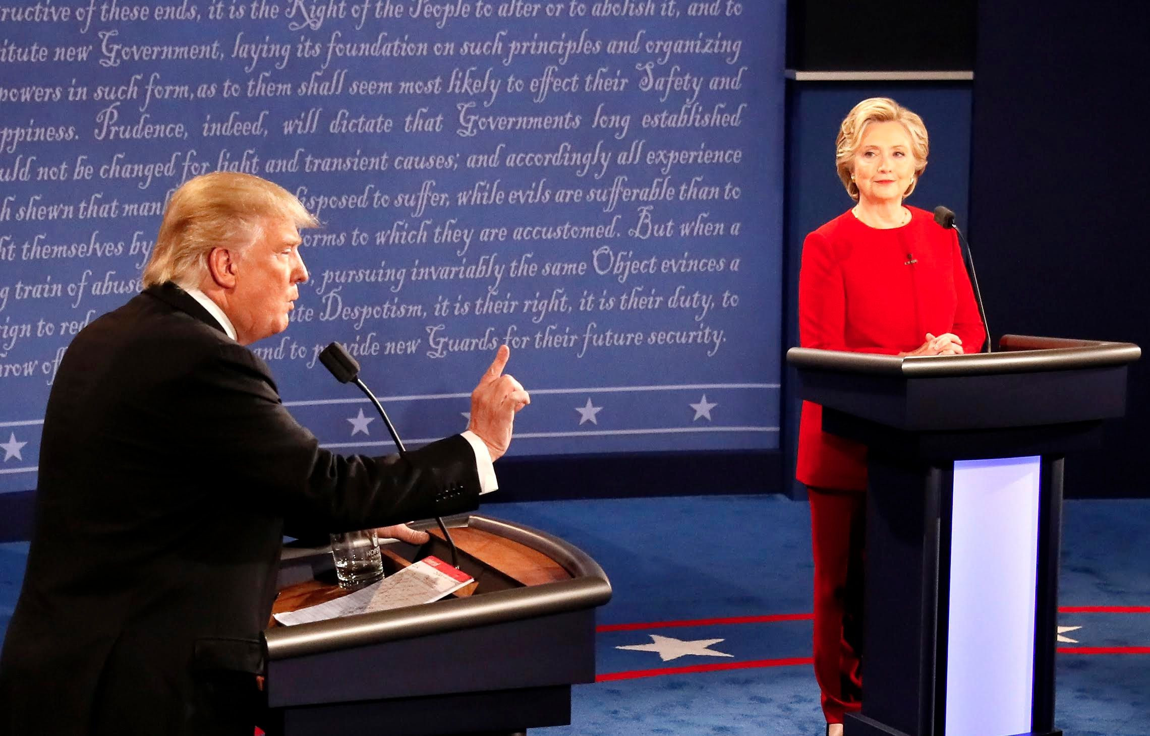 Χίλαρι Κλίντον και Ντόναλντ Τραμπ στο τρίτο και τελευταίο debate