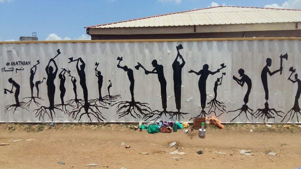 Στο Νότιο Σουδάν «ξορκίζουν» τον εμφύλιο με αντιπολεμικά γκράφιτι
