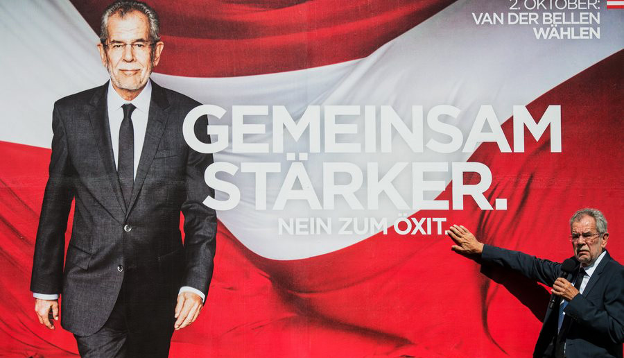 Νίκη του «πράσινου» Βαν ντερ Μπέλεν στις Αυστριακές εκλογές