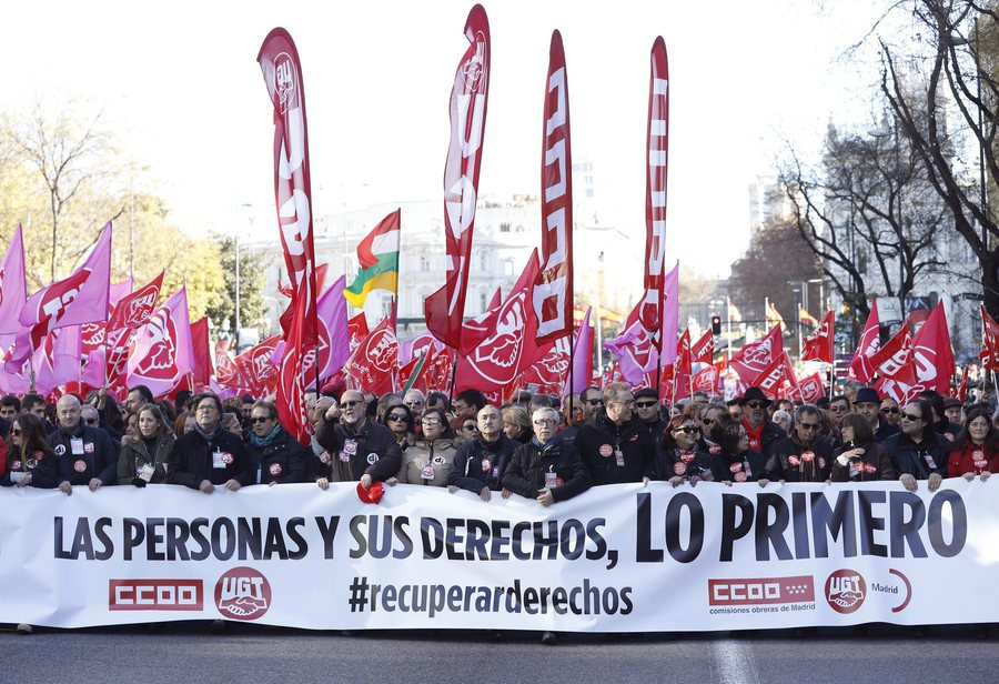 Χιλιάδες Ισπανοί στους δρόμους κατά της λιτότητας του Ραχόι