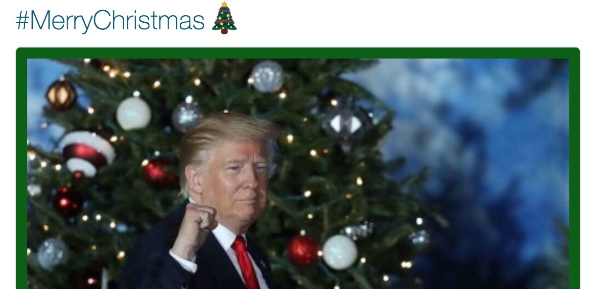 Πως ευχήθηκε «Καλά Χριστούγεννα» ο Ντόναλντ Τραμπ