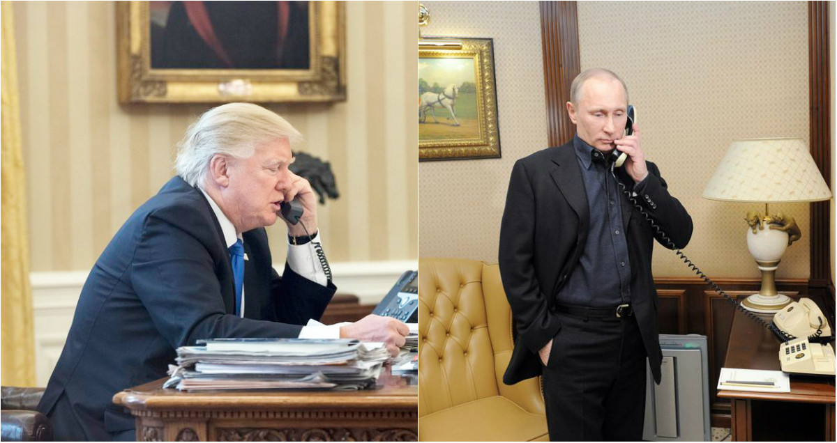 Η πρώτη τηλεφωνική επικοινωνία Τραμπ – Πούτιν
