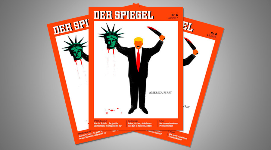Ο Τραμπ αποκεφαλίζει το Άγαλμα της Ελευθερίας στο εξώφυλλο του Spiegel