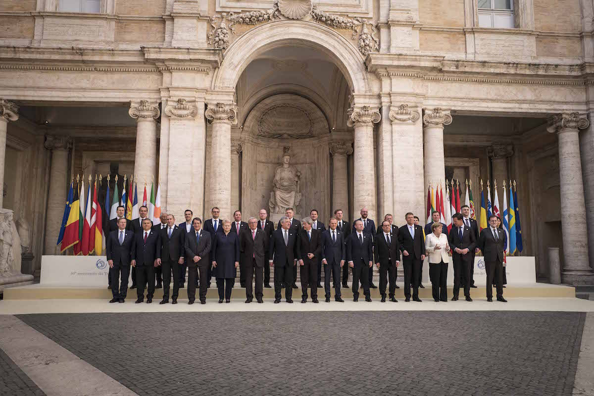 Υπογράφηκε η Διακήρυξη της Ρώμης από τους ηγέτες της ΕΕ