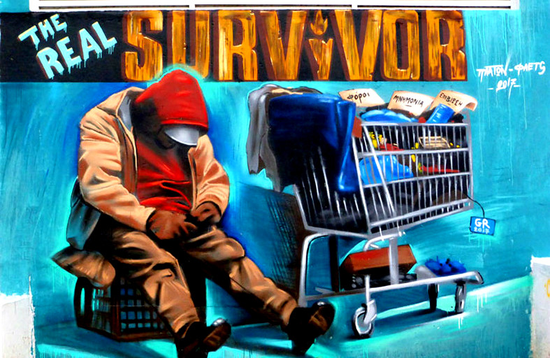 Ένα γκράφιτι για τον αληθινό Survivor