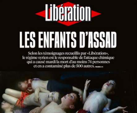 To πρωτοσέλιδο – γροθιά της Liberation: «Τα παιδιά του Άσαντ»