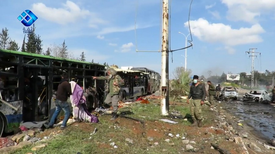 Στους 112 οι νεκροί από την επίθεση στο κόμβοι λεωφορείων στο Χαλέπι