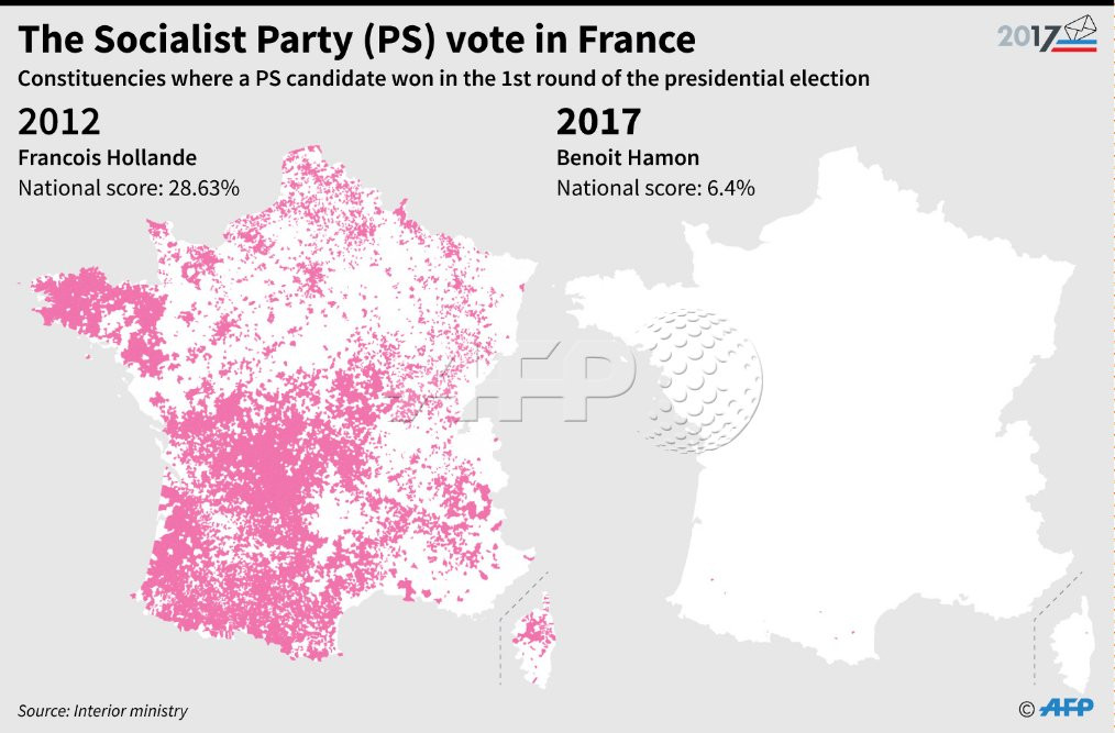 Το Σοσιαλιστικό Κόμμα της Γαλλίας εξαφανίστηκε από το χάρτη